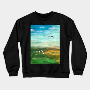 Grazing Sheep 2 Crewneck Sweatshirt